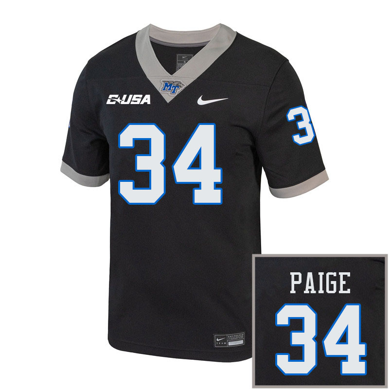 Men-Youth #34 Andrew Paige Middle Tennessee State Blue Raiders 2023 College Football Jerseys Stitche